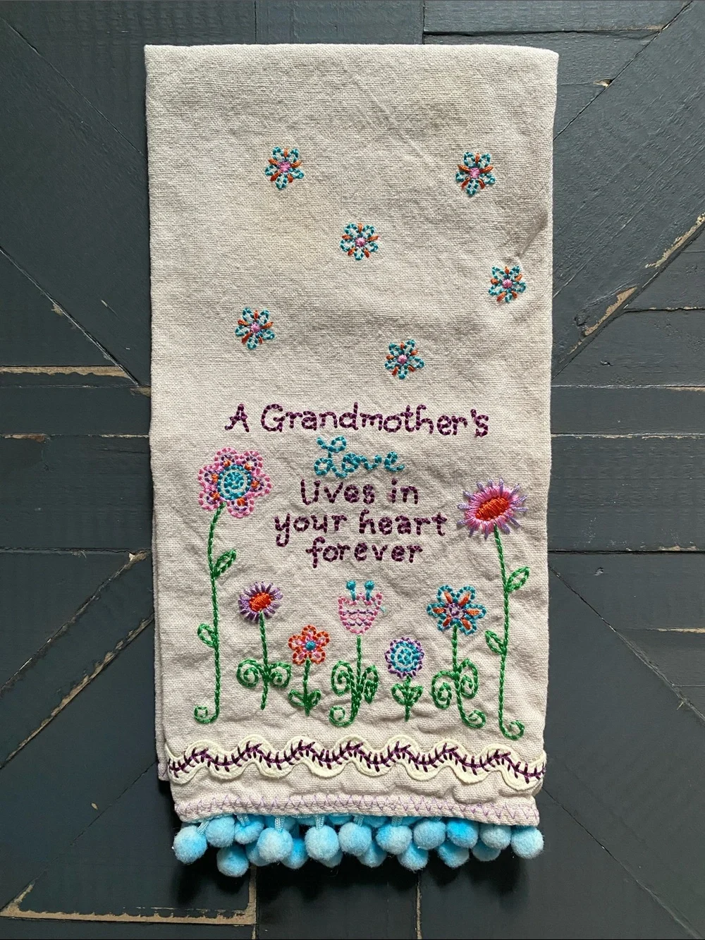 🌸Natural Life🌸Embroidered Kitchen Towel